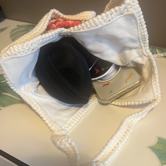 Handmade Woven Camellia Flower Tote Bag - Picture 9 of 10